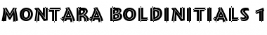 Montara Bold Initials Font
