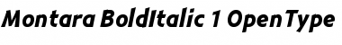 Montara Bold Italic Font
