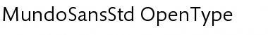 Mundo Sans Std Regular Font