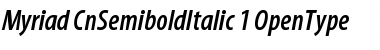 Myriad Semibold Condensed Italic