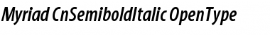 Myriad Cn Semibold Italic