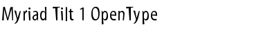 Myriad Tilt Font