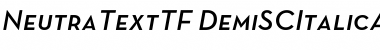 Neutra Text TF Light SC Alt Demi Italic