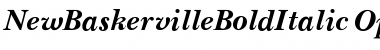 New BaskervilleBoldItalic Font