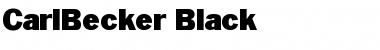 CarlBecker-Black Regular Font
