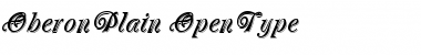 Oberon Plain Font
