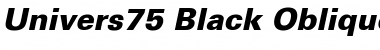 Univers75-Black Font