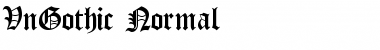 .VnGothic Normal Font