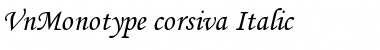 .VnMonotype corsiva Italic Font