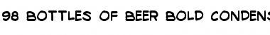 98 Bottles of Beer Bold Condensed Font