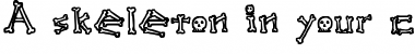 Download A skeleton in your closet Font