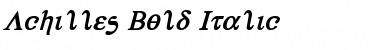 Download Achilles Bold Italic Font