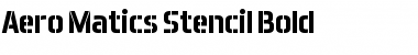 Download Aero Matics Stencil Font
