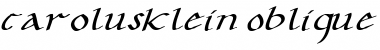 Download CarolusKlein-Oblique Font