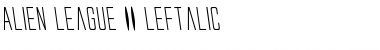 Alien League II Leftalic Italic Font