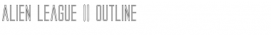 Download Alien League II Outline Font
