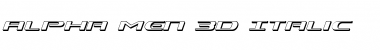 Download Alpha Men 3D Italic Font