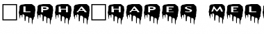 Download AlphaShapes meltdowns Font
