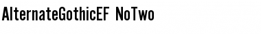 Download AlternateGothicEF-NoTwo Font