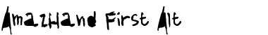 AmazHand_First_Alt Regular Font