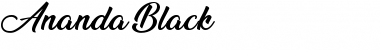 Ananda Black Font