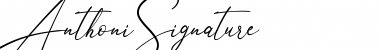 Download Anthoni Signature Font