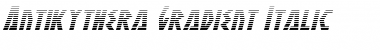 Download Antikythera Gradient Italic Font