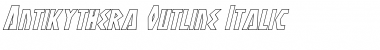 Download Antikythera Outline Italic Font