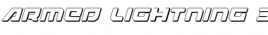 Download Armed Lightning 3D Italic Font