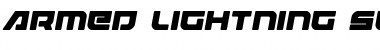 Download Armed Lightning Semi-Italic Font
