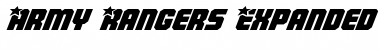 Army Rangers Expanded Italic Font