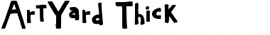 ArtYard Thick Regular Font
