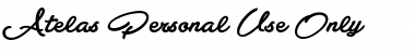 Download Atelas Personal Use Only Font