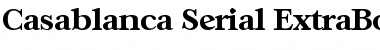 Download Casablanca-Serial-ExtraBold Font