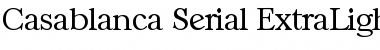 Casablanca-Serial-ExtraLight Regular Font