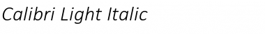 Download Calibri Light Italic Font