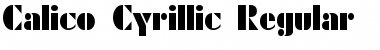 Calico Cyrillic Regular Font