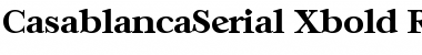 CasablancaSerial-Xbold Regular Font