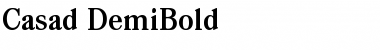 Casad-DemiBold Regular Font