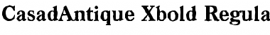 CasadAntique-Xbold Regular Font