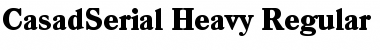Download CasadSerial-Heavy Font