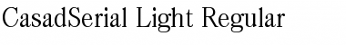 Download CasadSerial-Light Font