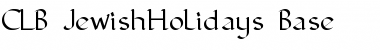 CLB-JewishHolidays-Base Regular Font