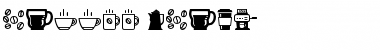 coffee icons Regular Font