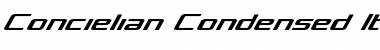 Download Concielian Condensed Italic Font