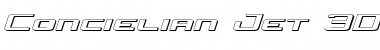 Download Concielian Jet 3D Semi-Italic Font