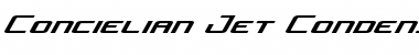 Download Concielian Jet Condensed Italic Font