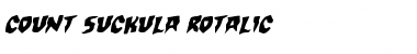 Download Count Suckula Rotalic Font