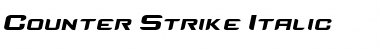 Counter-Strike Italic Font