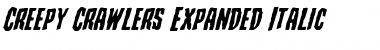 Download Creepy Crawlers Expanded Italic Font